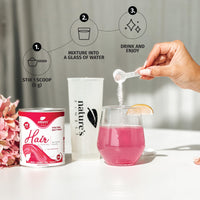 Nature's Finest by Nutrisslim Hair Vitamins Drink: Boost Hair Health with Biotin, Collagen, MSM Powder - Hair Care for Women Seeking Shiny, Strong, Thick Hair Growth - No Added Sugar, 1 Month Supply