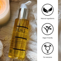 Clean and Glow Cleansing Oil from PURE Spa Skincare100ml - Vegan Makeup Remover & Cleanser with Jojoba Oil, Neroli & Vitamin E
