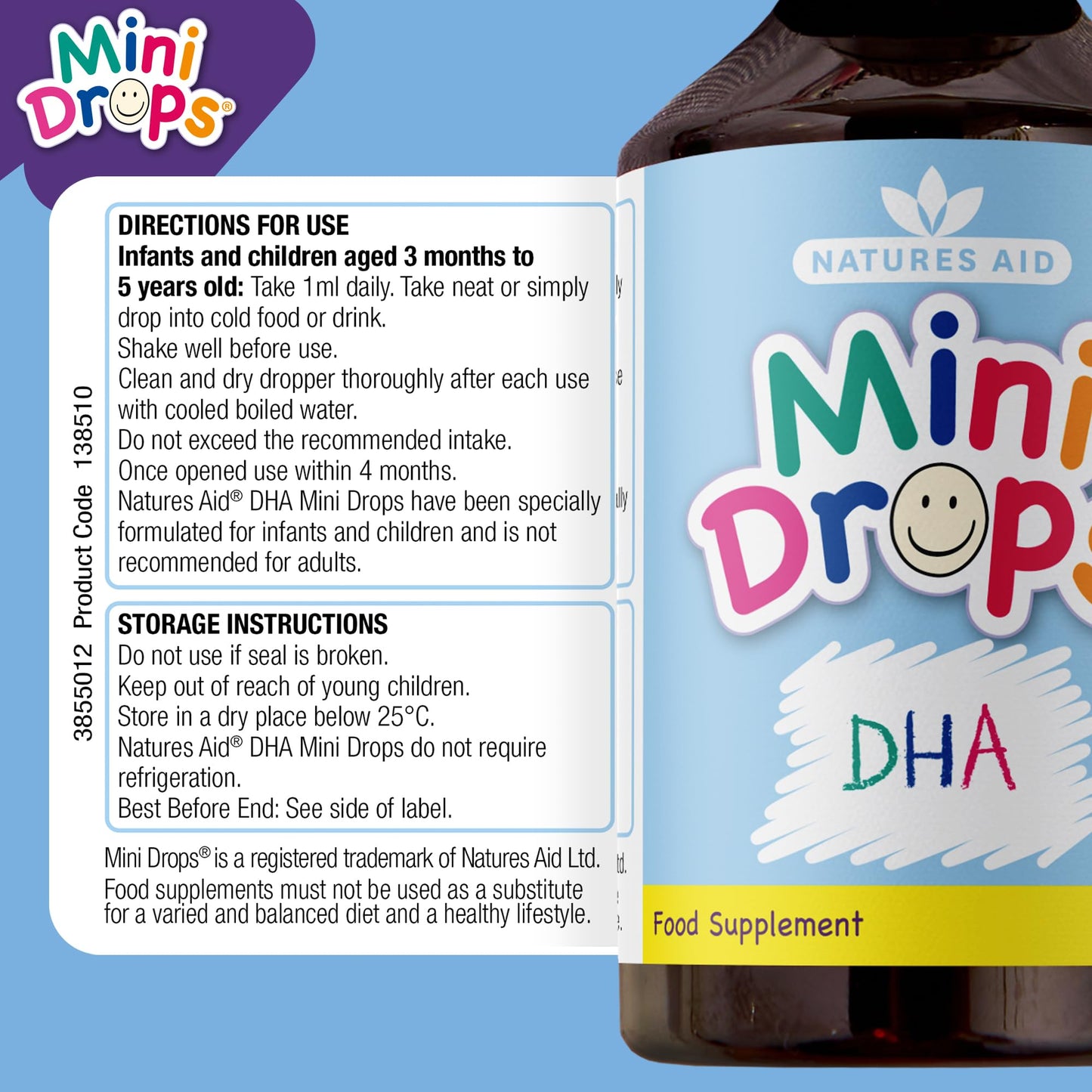 Natures Aid Childrens Dha Drops