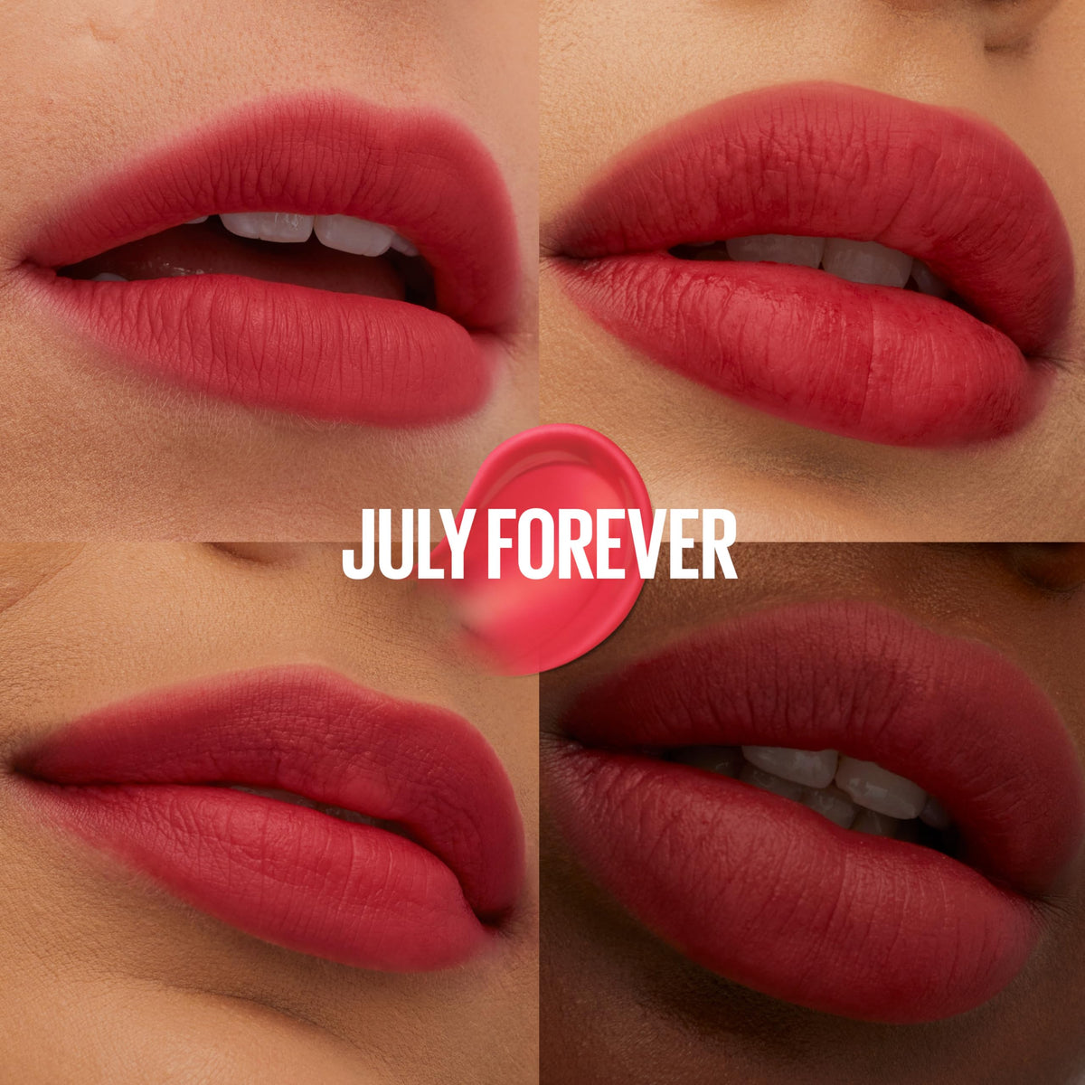Maybelline New York Super Stay Teddy Tint, Up To 12 Hour Blurred Matte, Plush Comfort, Longwear, Transferproof, Vegan, 8 Buildable Lip Shades, (Shade: July Forever)