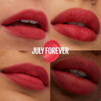 Maybelline New York Super Stay Teddy Tint, Up To 12 Hour Blurred Matte, Plush Comfort, Longwear, Transferproof, Vegan, 8 Buildable Lip Shades, (Shade: July Forever)