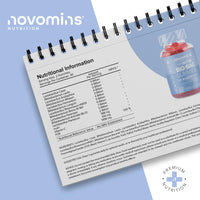 Probiotic Gummies – 50 Billion CFU – High Strength Probiotic Supplements for Men and Women – Bio-Bac Gummies for Adults - 11 Strains of Live Bacteria – Immune & Gut Support - by Novomins