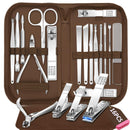 BLESWIN Manicure Set Nail Clipper Set, 16 In 1Pedicure Manicure Kit Professional Pedicure Set Women Men Personal Nail Care Kit with Travel Case Blue