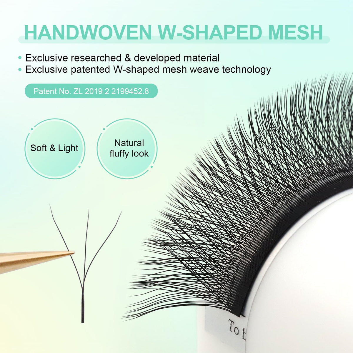 NAGARAKU Eyelash Extensions Cluster 3D Volume Lashes Hand Woven Long Stem 0.07mm D Curl 8-14mm Mix Matte Black Premade Fans 3 Tips False Eye Lash Extension