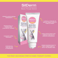 SilDerm Stretch Mark Cream - 100ml - Firming Stretch Mark Lotion for Body & Tummy - Stretch Mark Butter Balm for Men & Women - Butter Moisturiser - Natural Stretching Treatment