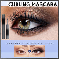 MINSHZEE Black 3D Waterproof Hairless Mascara, Washable Ultra-thin Metal, Long Lasting Curl, Curling Mascara, Waterproof Curling Brush, Long Lasting Hairless, Washable Lengthening