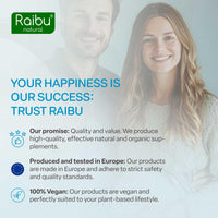 Myo Inostiol & D Chiro Inositol Supplement 150 Capsules - PCOS & Hormonal Balance Support - Enriched with Folic Acid, Vitamin B6 & Chromium - High Strength Vegan Capsules from Raibu