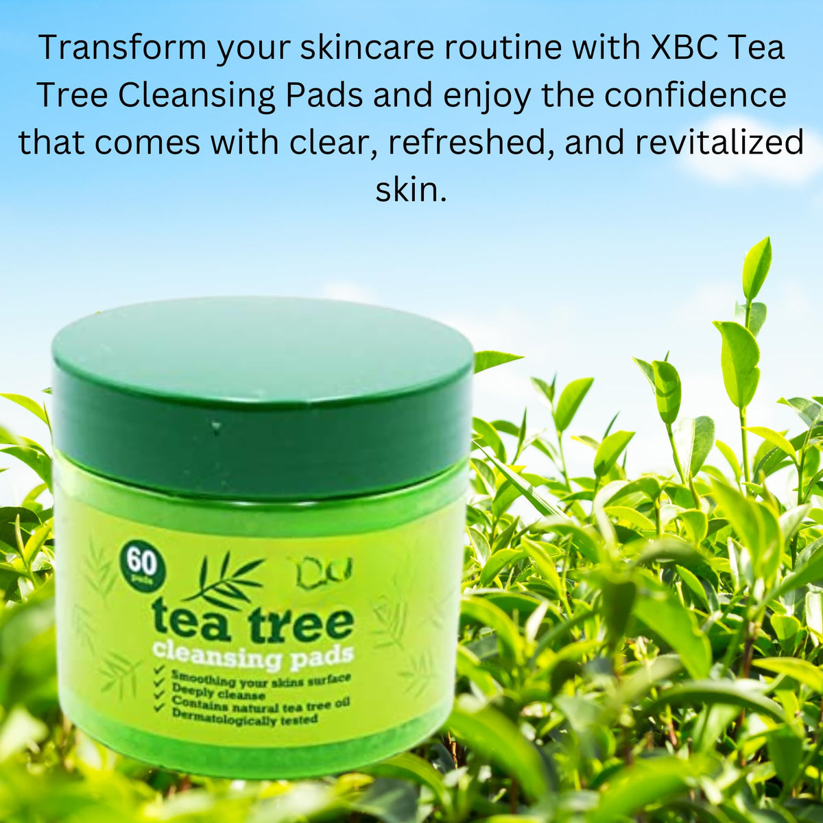Be Your Priority 3 X Tea Tree Face Cleansing Pads - 60 Count (180 in Total) - Deep Cleanse, Refresh & Revitalize Your Skin - Ideal for Acne-Prone Skin.