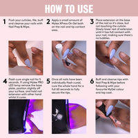 MYLEE Mylee Fix N Flash Soft Gel Tips - Short Square - 552 PCS, Full Cover Soft Gel Nail Tips, Nail Art Extensions, Flexible & Resistant, 12 Different Sizes, Fit All Nails