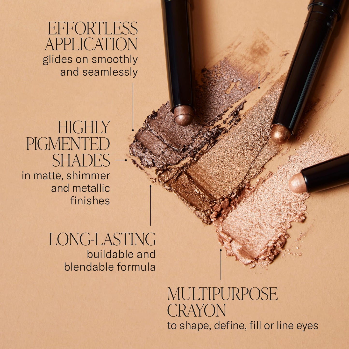 Mii Cosmetics Forever Eye Colour Crayon | Long-Lasting Cream Eyeshadow Stick | Highly Pigmented & Crease-Resistant | Multipurpose to Shape, Define, & Line Eyes | Metallic Deep Indigo | Indigo