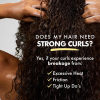 Umberto Giannini Strong Curls Rosemary Oil Strengthening Moisture Milk Leave-in Conditioning Treatment for Curly, Coily, Wavy Hair - Includes Biotin - Sulphate Free + Vegan