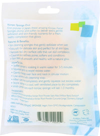 Andalou Naturals Clarity Plus Enlightenment Konjac Facial Sponge Duo, 100 g