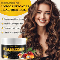 Generic Batana Oil for Hair Growth, 100% Pure Unrefined Batana Promotes Hair thickness, Repairs Damaged Hair & Skin, Reduces Hair Loss, Batana Oil for Healthier Fuller Hair (Black)