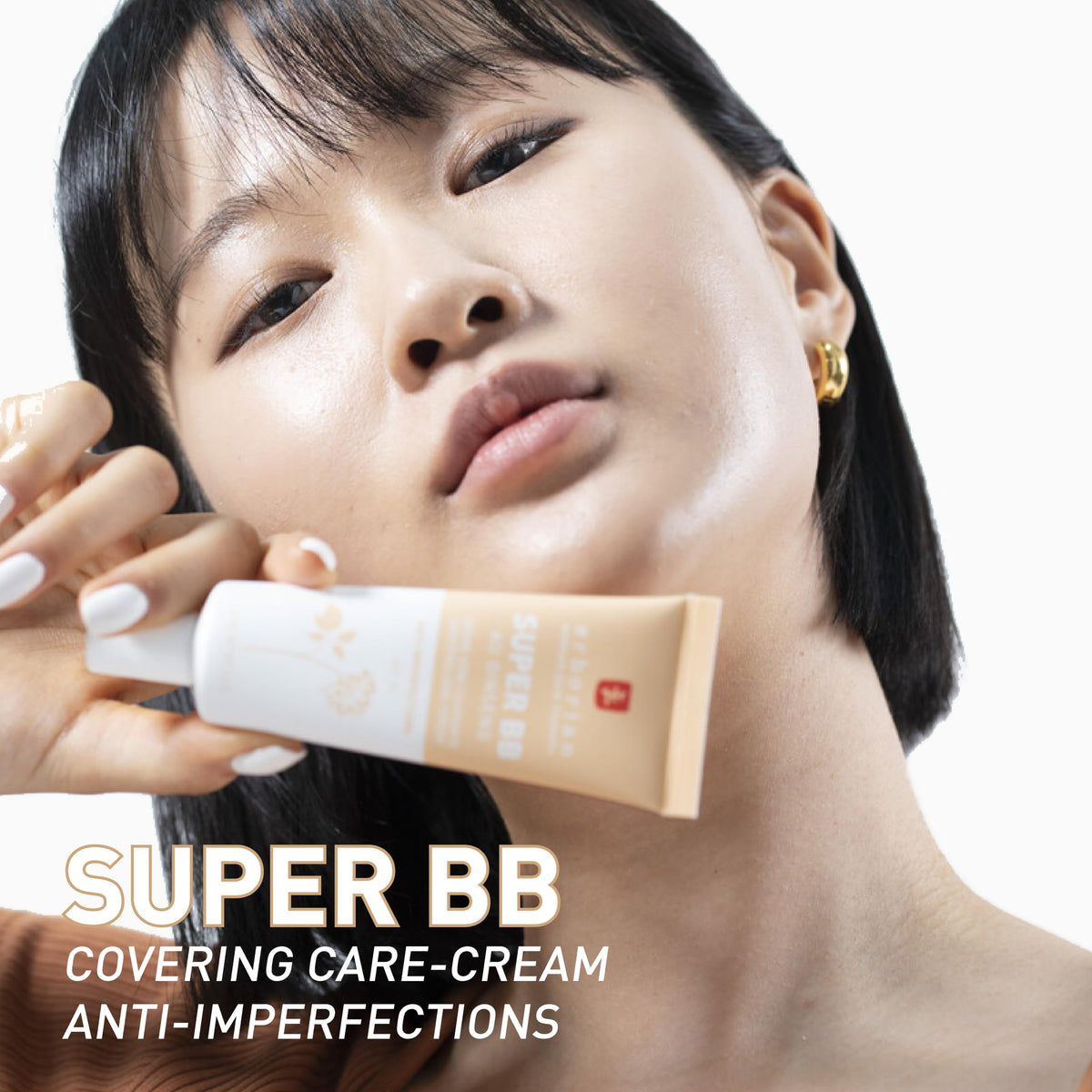 Erborian - Super BB Cream with Ginseng - Full coverage BB cream for acne prone skin - Erborian Korean Skincare - Clair 15 ml