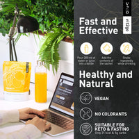 Vit2go Immunity - Booster with Vitamins (A, B, C, D & K), Vitamin C Zinc & Ginger Extract, Immune System Complex, Vegan Supplement Made in Germany (10)