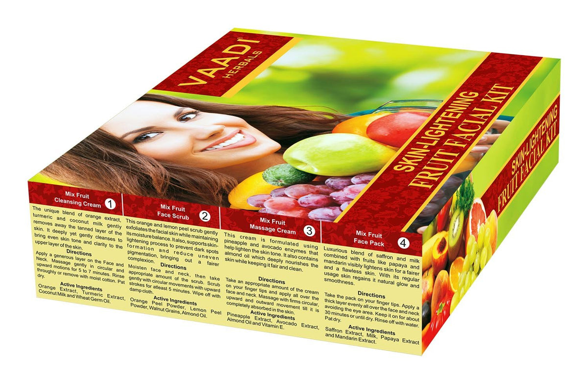 Vaadi Herbals Skin Lightening Fruit Facial Kit, 70g