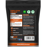Shilajit 500mg Vegan Capsules -1500mg 30:1 Extract | 60% Fulvic Acid | High Strength Shilajit for Men & Women| Rich in Trace Minerals | No Additives & Fillers by PROELITE (120 Capsules)