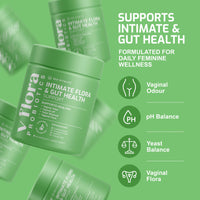 Vaginal Probiotics for Women - 26 Billion CFU with Prebiotics, Pineapple & Cranberry - Support Vaginal pH Balance, Yeast, Odour, Gut & Intimate Flora - Women’s Probiotic Supplement - 60 Capsules