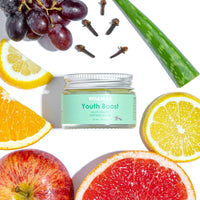 WildMint Youth Boost Natural Face Serum | Hydrating Anti-Aging Serum for Sensitive, Dry, Mature & Menopause Skin | Hyaluronic Acid & Vitamin C | UK Made Vegan & Cruelty-Free Skincare | 30ml
