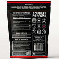 Puretrex Ultra Turkesterone Complex 5000mg – 120 Capsules – with Beta-Ecdysterone, L-Leucine, Rhodiola Rosea & BioPerine® – Natural Strength, Muscle Growth & Performance Support Supplement