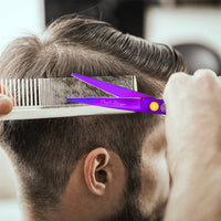 Purple Dragon Purple Hairdressing Scissors Set 5.5 Inch Hair Cutting & Thinning Scissors Kit for Men Women Kids Home Salon Barber