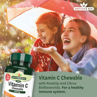 natures aid Natures Aid Chewable Vitamin C 500 mg, Sugar Free, Suitable for Vegans, 50 Tablets