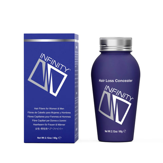 Infinity INFINITY Hair Fibres Light Brown for Thinning Hair for Women & Men - 100% Undetectable Hair Building Fibre Powder - Conceal Hair Loss in 15 Seconds, 60g