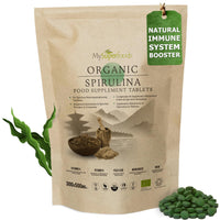 Spirulina Tablets | 5000mg per Serving | 300 Tablets | Organic | Immune Support Booster | MySuperfoods