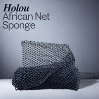 Holou African Net Sponge Authentic – Real Exfoliating Net Sponge with Knots for a Deep Clean – Body Wash Cloth for Smooth Skin, Back Scrubbing, Daily Shower Routine & Traditional Bathing