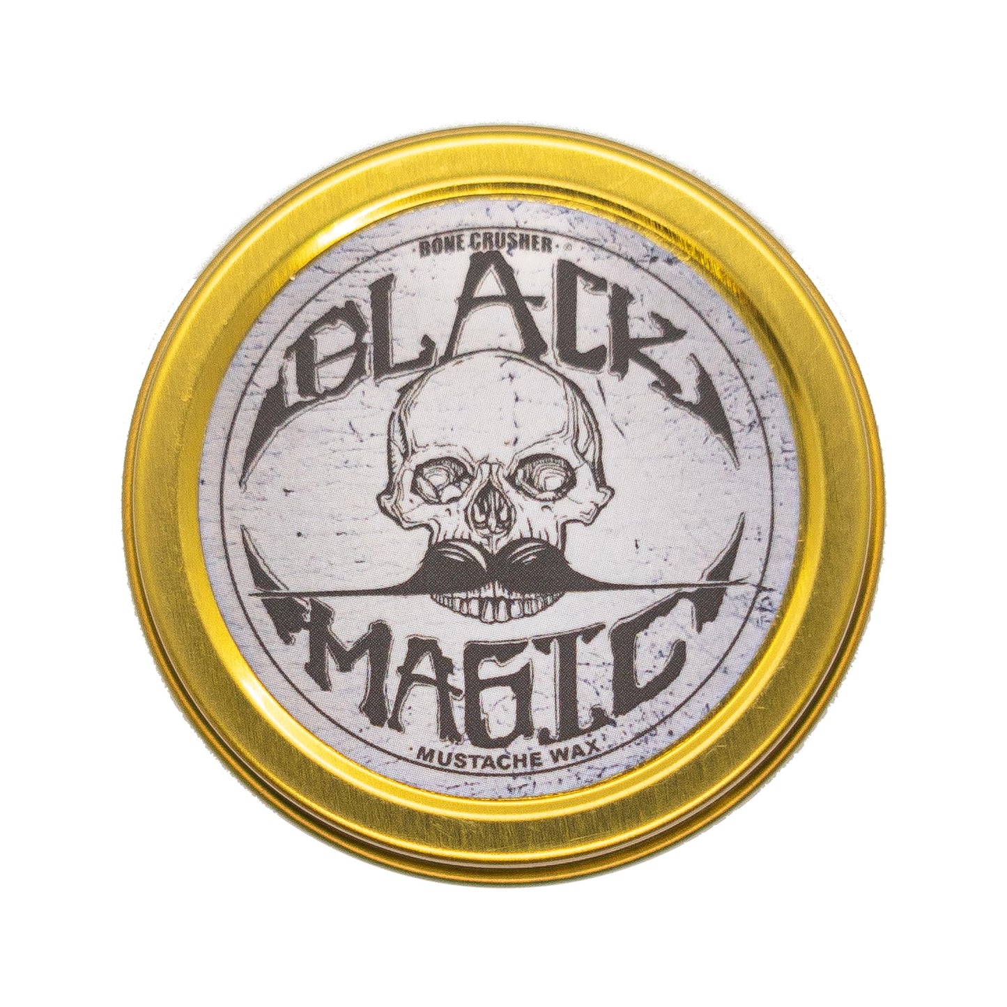 THE VINTAGE GROOMING CO. Black Mustache Wax | Black Magic Bone Crusher Moustache Wax | Hide Grey Hair In Beard Or Moustache | Extra Strong Hold Mustache Wax Unscented | 1 oz or 30ml Tin Heat Source Required