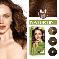 Naturtint Permanent Hair Colour Gel 5WB Radiant Copper Brown, Plant Enriched, Biobased, Ammonia Free, Long Lasting Grey Coverage and Radiant Colour, Nourishment and Protection
