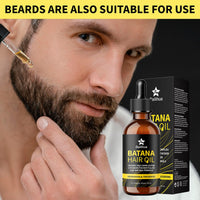 AN BAILIHUA Beard Growth Kit Batana Oil for Hair Growth Kit with Biotin Derma Roller Scalp Massager Comb Empty Travel Bottle Hair Beard Growth Thickening Product Hair Loss Treatment for Men Women 120ml