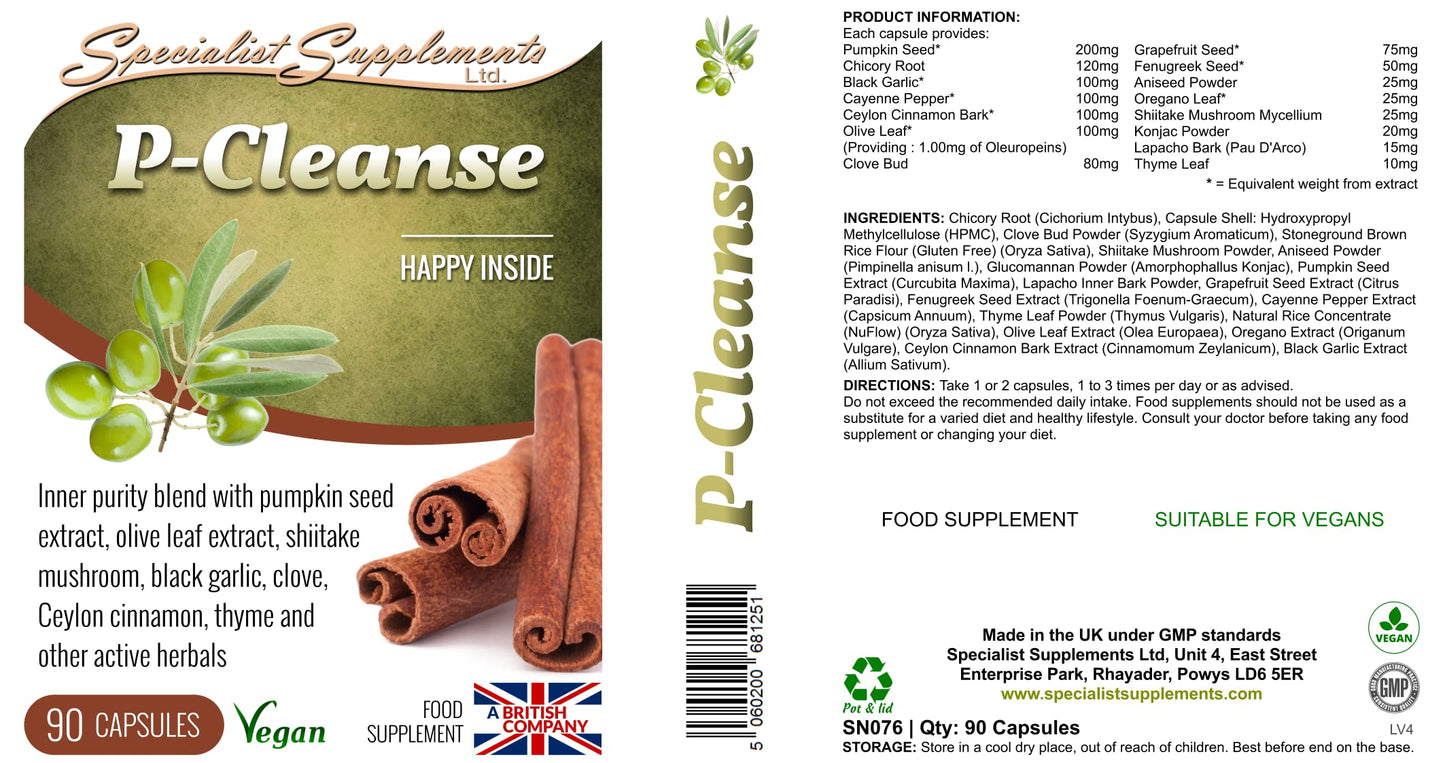 Specialist Supplements P-Cleanse, 90 Capsules