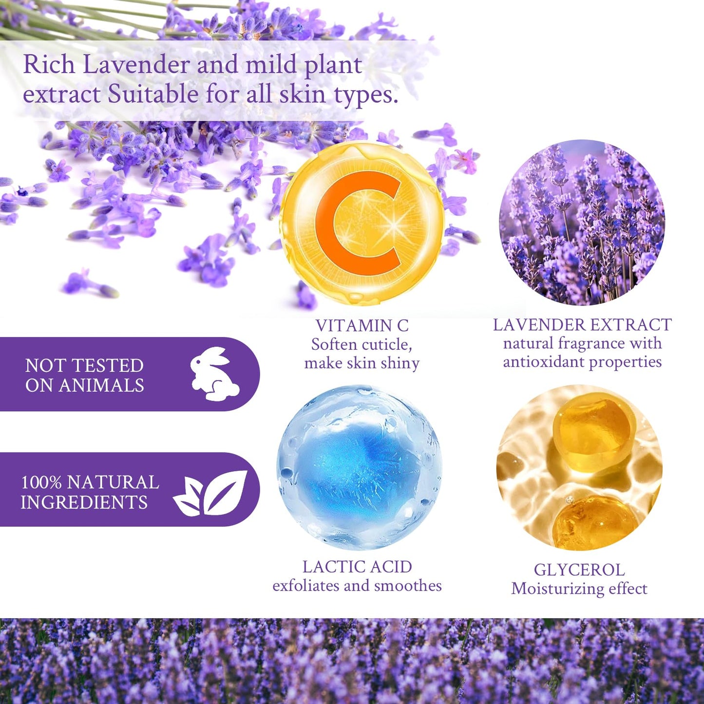 MADGININE 6 Pairs Lavender Foot Mask Socks Sets,Foot Peel Mask for Hard Skin,Exfoliating Foot Peel Mask,Foot Peel Mask,Feet Peeling Mask,(Suitable for Cracked Heels,Dead Skin and Dry Skin)