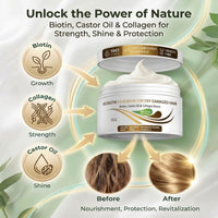 VITAMINS hair cosmetics VITAMINS Hair Cosmetics Keratin Hair Mask for Damaged Hair - Protein Keratin Treatment Deep Conditioner for Dry Locks - Collagen Biotin & Castor Oil Repair Dryness & Enhance Shine - 250 ML