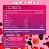 Dr Mar Premium Shilajit Gummies MAX 1500mg - 120 Gummies - 200mg Ashwagandha + 250mg Chaga Mushroom + 20mcg D2 + 50mcg B12 (2 Months Supply)