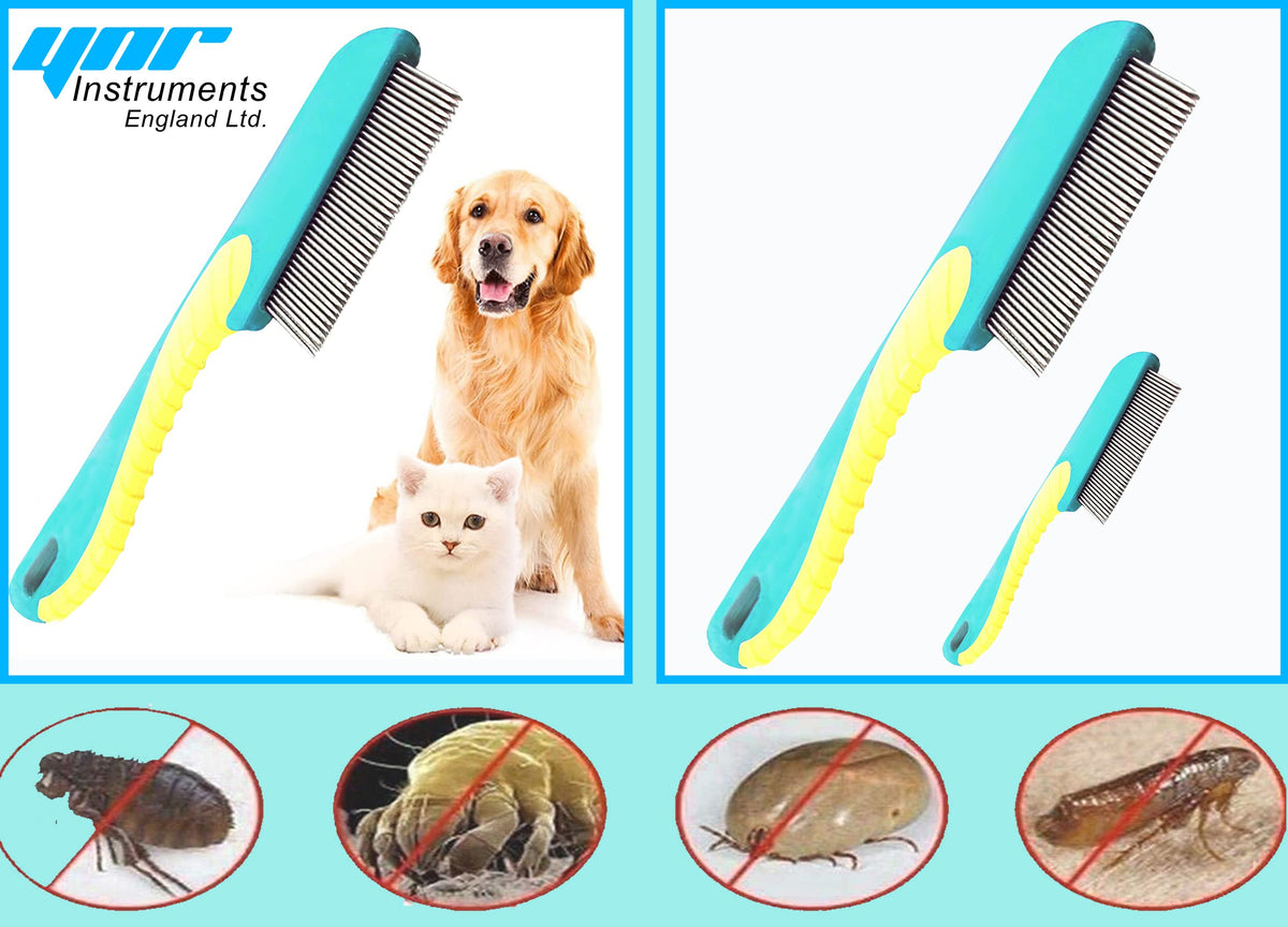 YNR EXTRA FINE NIT HAIR COMB LARGE HANDLE Head Lice Egg Larva Remover Comb Anti-Lice (BLUE)
