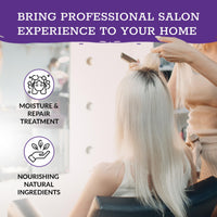 Ronney RONNEY Purple Hair Mask for Blonde Hair - Supports No Yellow Shampoo - 300 ml Blonde Hair Mask for Blonde, Bleached, Grey and Silver Hair Colour - Add Shine, Cool Tone, Lighten and Soften