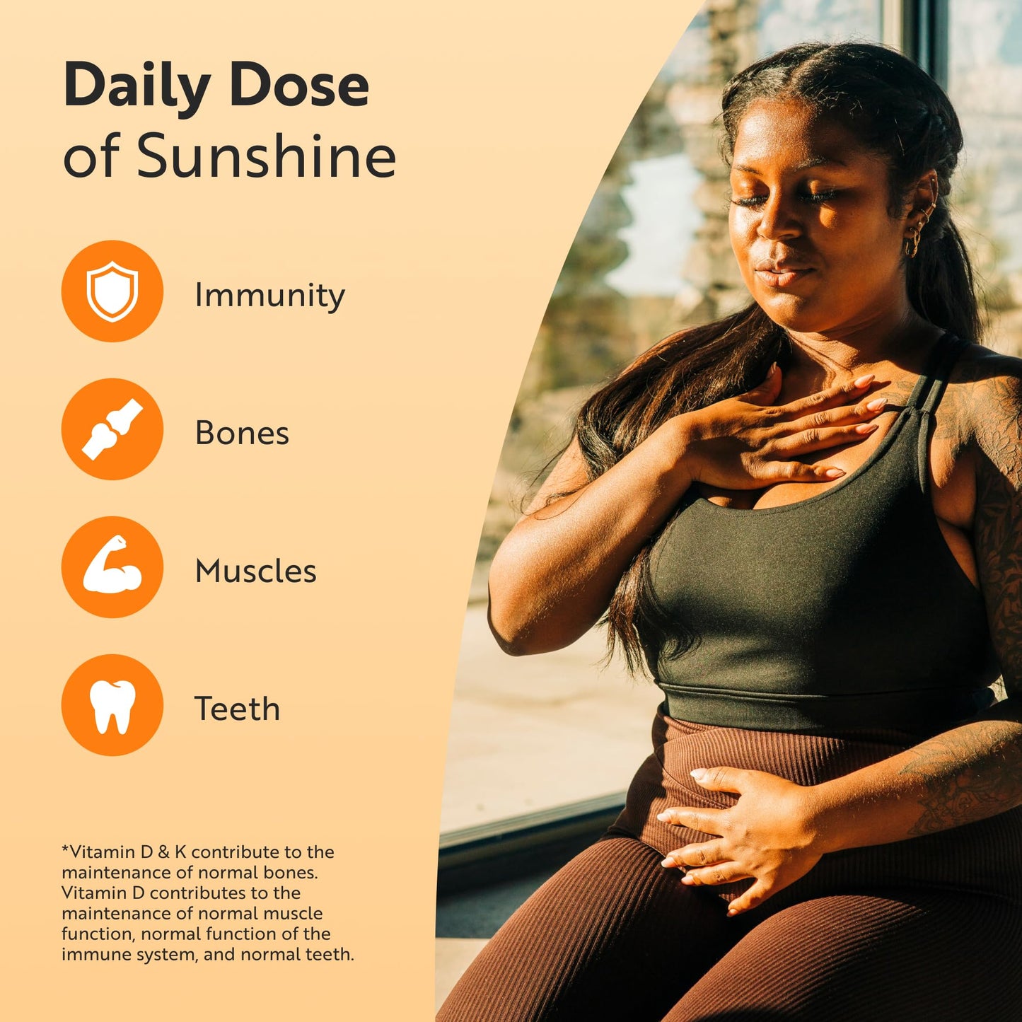 Nutravita Vitamin D3 3000iu & K2 100ug (MK7) – 120 Vitamin D3 K2 Vegetarian Capsules – Supports Normal Bones, Muscles, Teeth and Immune System – Cholecalciferol & Menaquinone-7