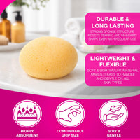 D.A.Y. Republic Extra Large Luxury Bath Sponge, Soft Shower Bathing Gentle Exfoliating Body Scrub, Great for Skin Care (1 Luxury Sponge)