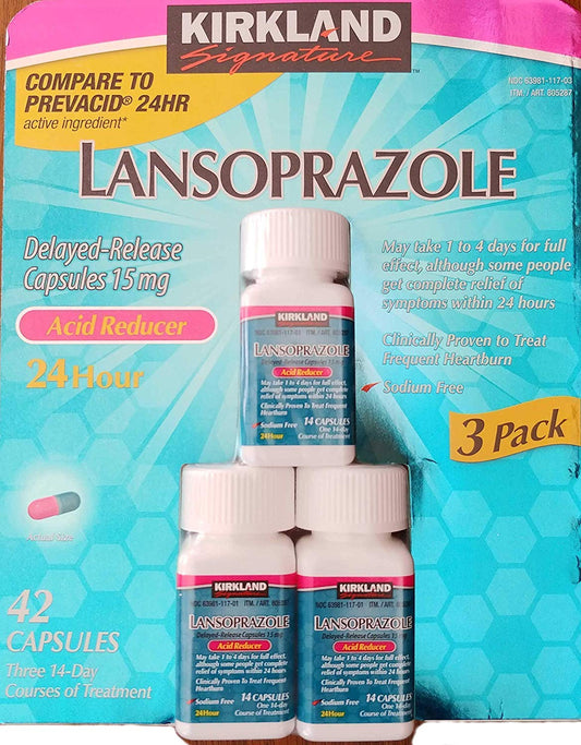 KS Lansoprazole 15mg Capsule 3x14 Count