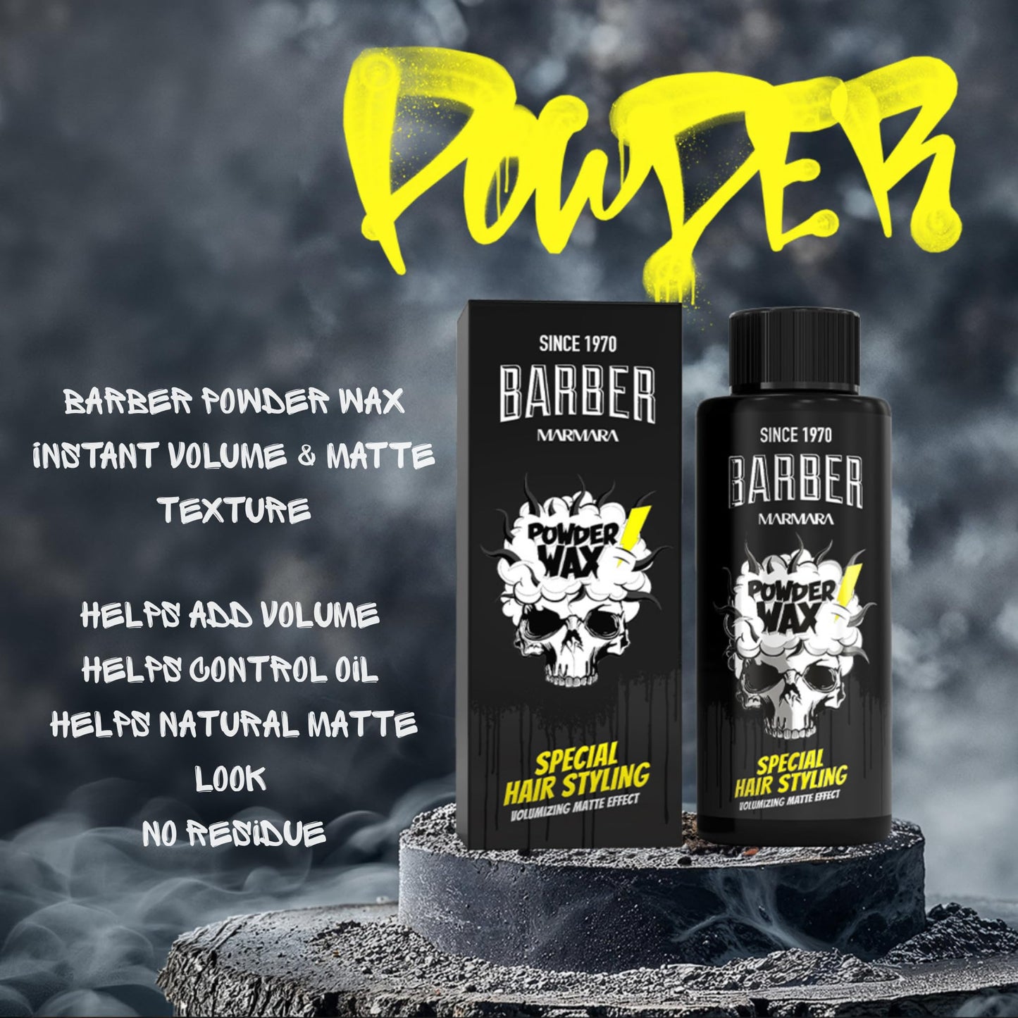 barber marmara Barber Marmara Powder Wax Volumising Hair Styling Powder Matte 20g