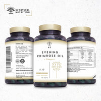 Evening Primrose Oil 2000 mg, 10% GLA. 200 Softgel Capsules with Vitamin E and Omega 6. High Strength, Easy Swallow, Cold Pressed. Menopause, Skin and Nails Care. Made in EU. N2 Natural Nutrition