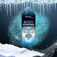 Great British Home New Nuage Talc Free Body Powder for Men Bundle – 250g Cool Musk & 250g Aqua Fresh – 2 Pk Talc Free Powder for Women & Men – Anti-Chafing & Fresh Skin by GBH