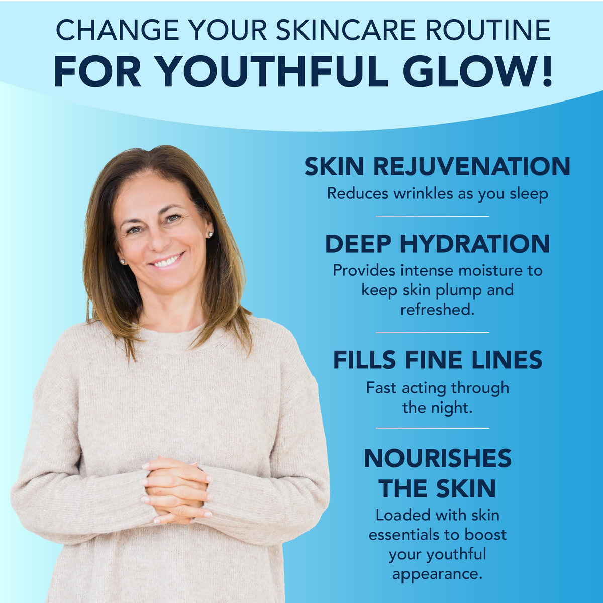 Reverse Life - Lifting Eye Cream for Wrinkles - Eye Cream for Dark Circles and Puffy Eyes with Lifting and Filling Properties - Hyaluronic Acid, Coconut Extract & Vitamin C - 30ml