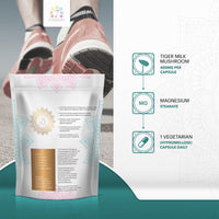7 Chakras 7C Tiger Milk Mushroom | 30 High Strength Tigers Milk Mushroom Supplement - 400mg TMM Extract per Serving | Mush Capsules | Non-GMO Gluten Allergen Free | Manufactured in The UK