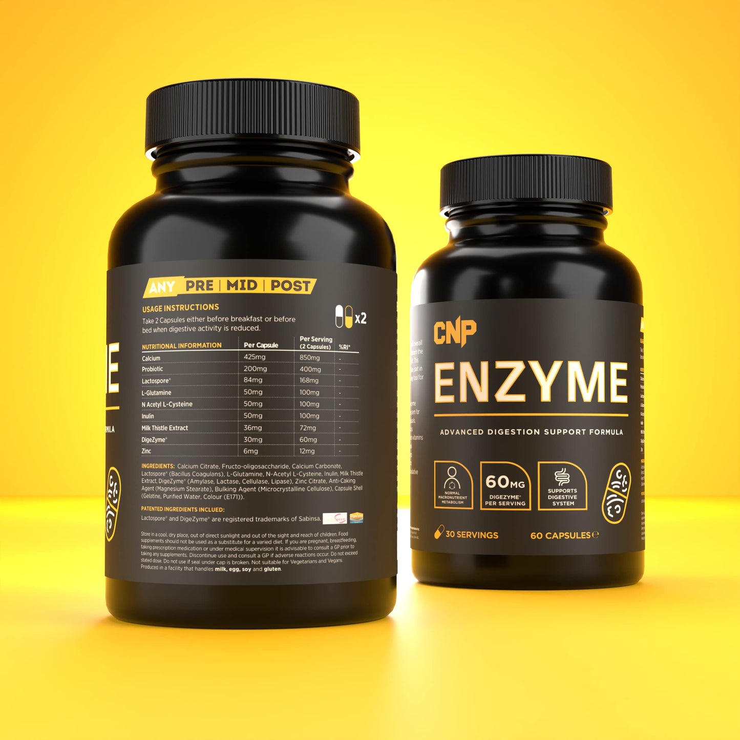 CNP Professional Vitamin Range, Vitamin C & D. Complete Athlete & Daily Support (Probiotic Enzymes)