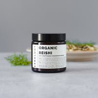 Erbology 100% Organic Reishi Mushroom Powder 50 Servings - 21% Beta-glucans - Immunity Support - Ganoderma Lucidum - Small Batch - Sustainably Grown in Europe - Vegan - Non-GMO - No Added Fillers