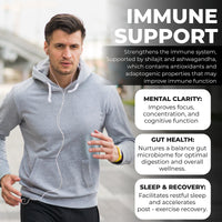 Alpha Men: Shilajit, Ashwagandha & Lion's Mane Capsules 1800mg for Peak Physical and Cognitive Performance. Premium Brain, Energy & Mood Support Blend 1800mg