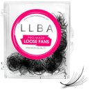 LLBA Promade Wispy Lash Extensions 9D 0.05, 100% Handmade Eyelashes Volume Fans, C Cc D Curls, 9-17 Mm Length, Long-Lasting, Easy Application (D 16 mm) (Packaging May Vary)